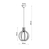 Hängeleuchte Arancia Naturholz – Skandinavische LED Pendellampe-Leuchtezauber