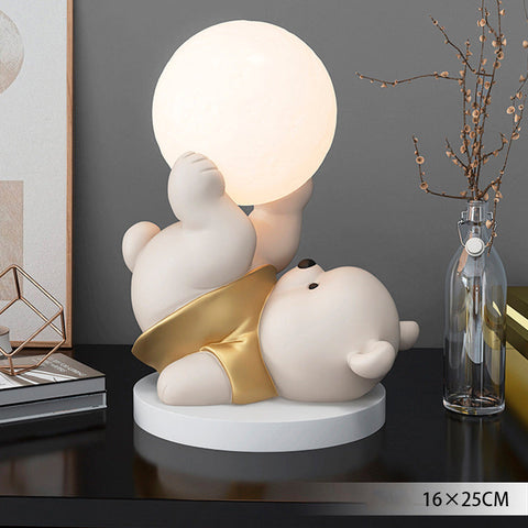 Teddybär-Tischlampe-Leuchtezauber