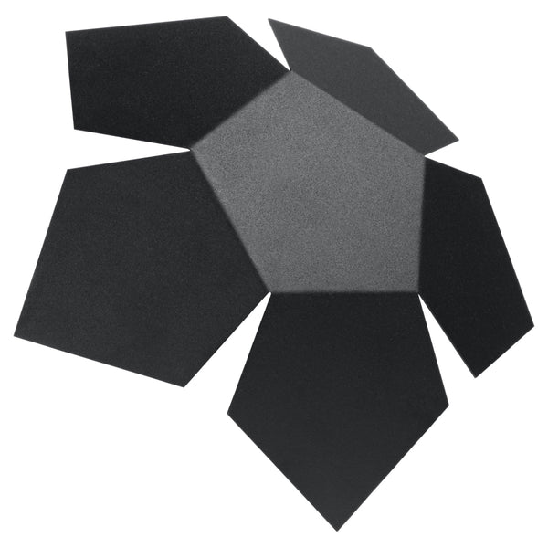Wandleuchte Penta Schwarz – Moderne Wandlampe Mit 5 Spots In Schwarz-Leuchtezauber