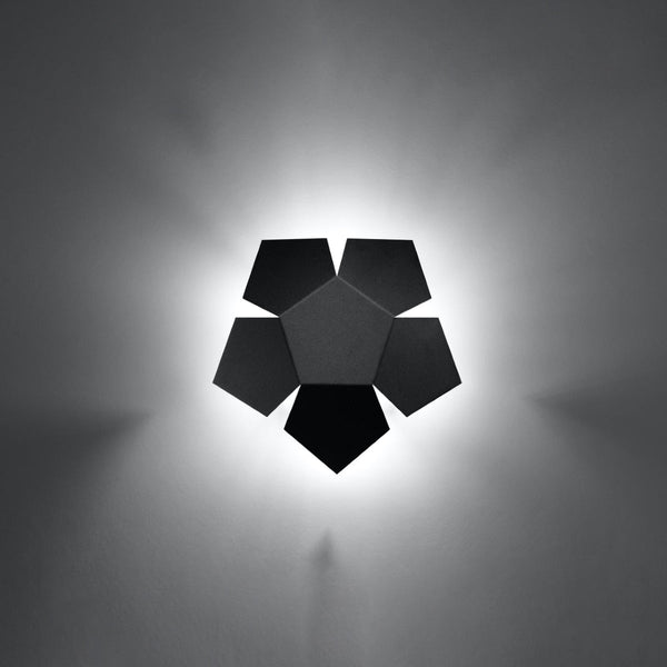 Wandleuchte Penta Schwarz – Moderne Wandlampe Mit 5 Spots In Schwarz-Leuchtezauber