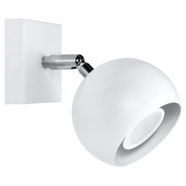 Wandleuchte Oculare Weiß – Minimalistische Led-Leuchte Mit Spotfunktion-Leuchtezauber