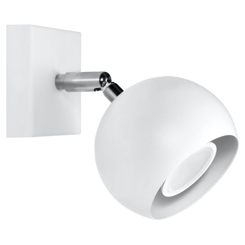 Wandleuchte Oculare Weiß – Minimalistische Led-Leuchte Mit Spotfunktion-Leuchtezauber