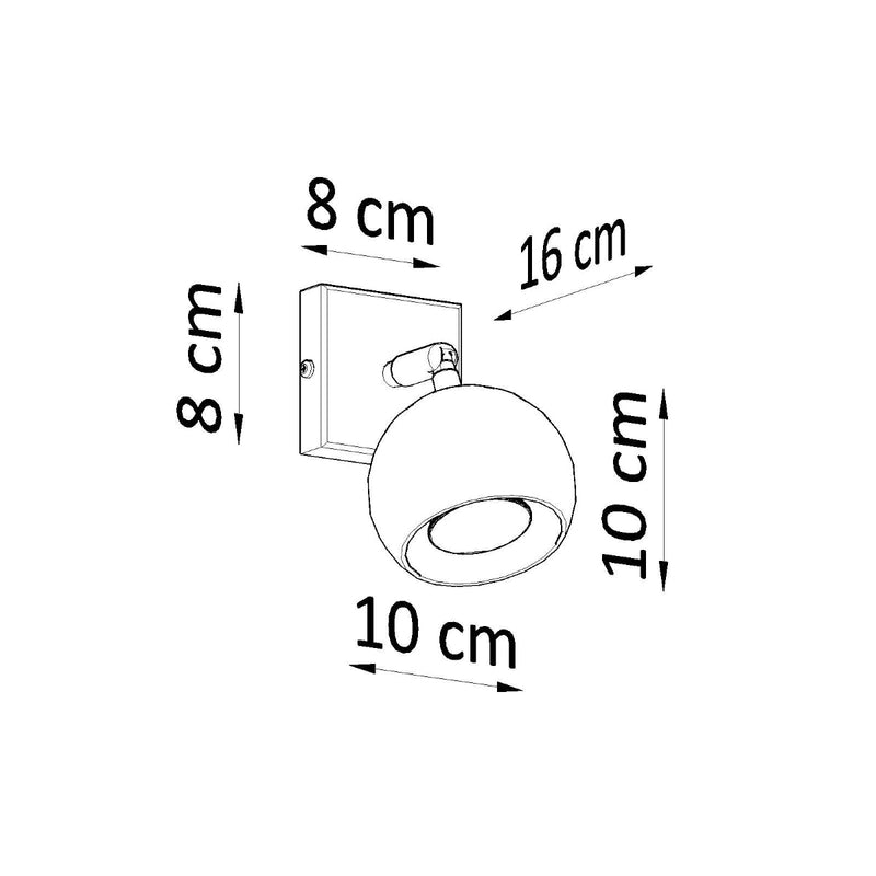 Wandleuchte Oculare Weiß – Minimalistische Led-Leuchte Mit Spotfunktion-Leuchtezauber