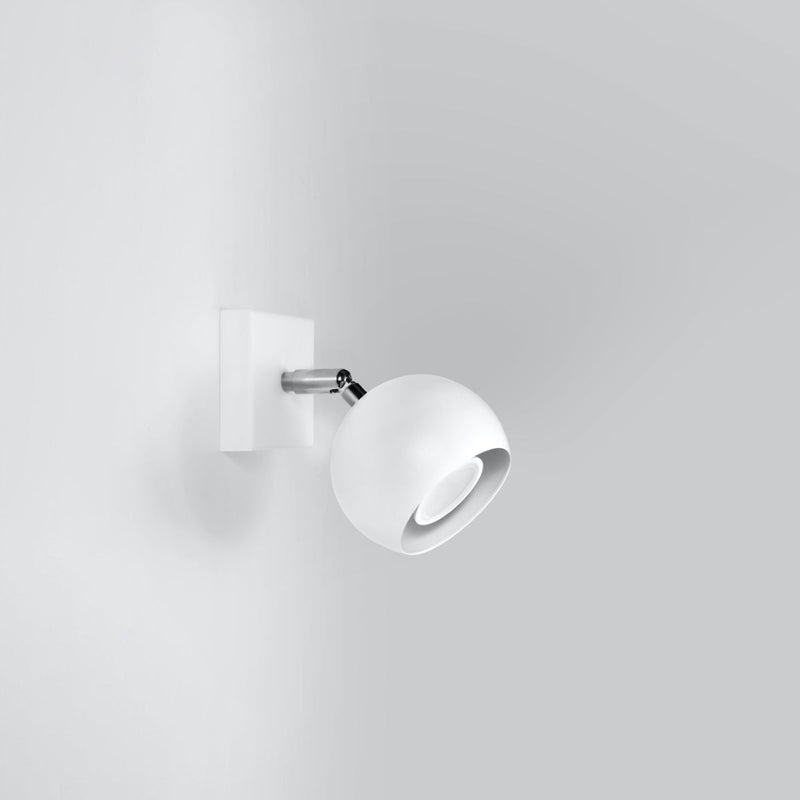 Wandleuchte Oculare Weiß – Minimalistische Led-Leuchte Mit Spotfunktion-Leuchtezauber
