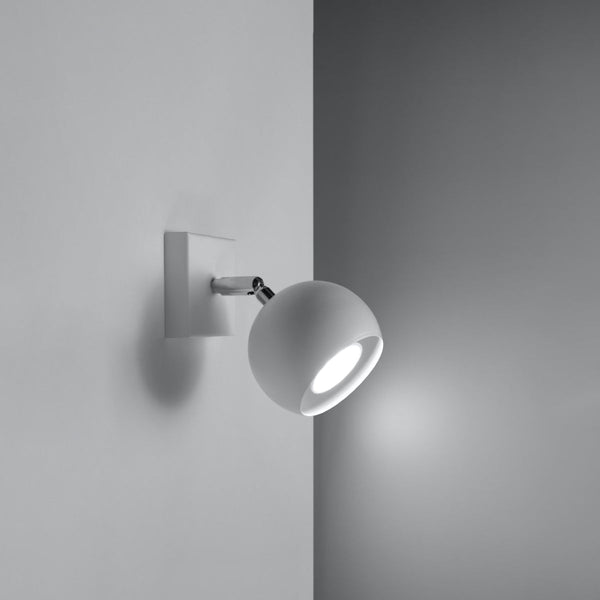 Wandleuchte Oculare Weiß – Minimalistische Led-Leuchte Mit Spotfunktion-Leuchtezauber