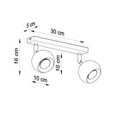 Deckenleuchte Oculare 2-Flammig Weiß, Gu10, Led-Kompatibel-Leuchtezauber