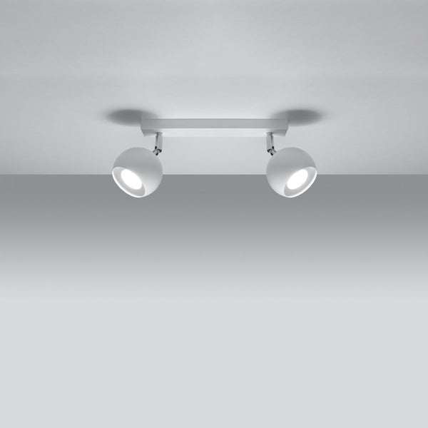 Deckenleuchte Oculare 2-Flammig Weiß, Gu10, Led-Kompatibel-Leuchtezauber