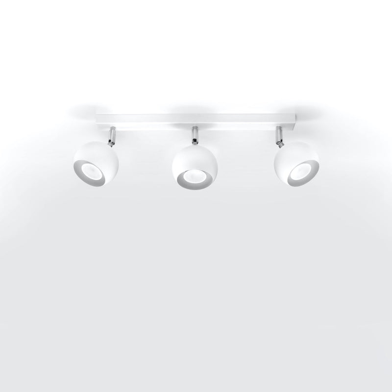 Deckenleuchte Oculare 3-Flammig Weiß, Gu10, Modernes Design-Leuchtezauber