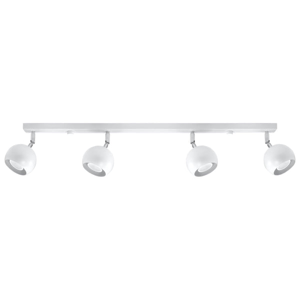 Moderne Deckenlampe Oculare 4-Flammig Weiß, Gu10-Leuchtezauber