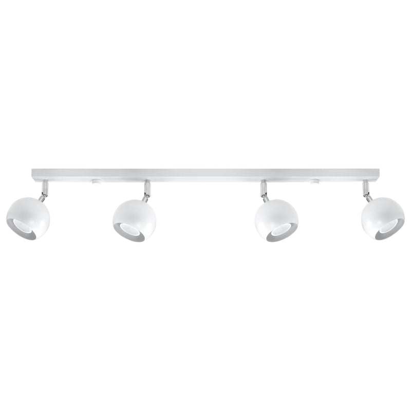 Moderne Deckenlampe Oculare 4-Flammig Weiß, Gu10-Leuchtezauber