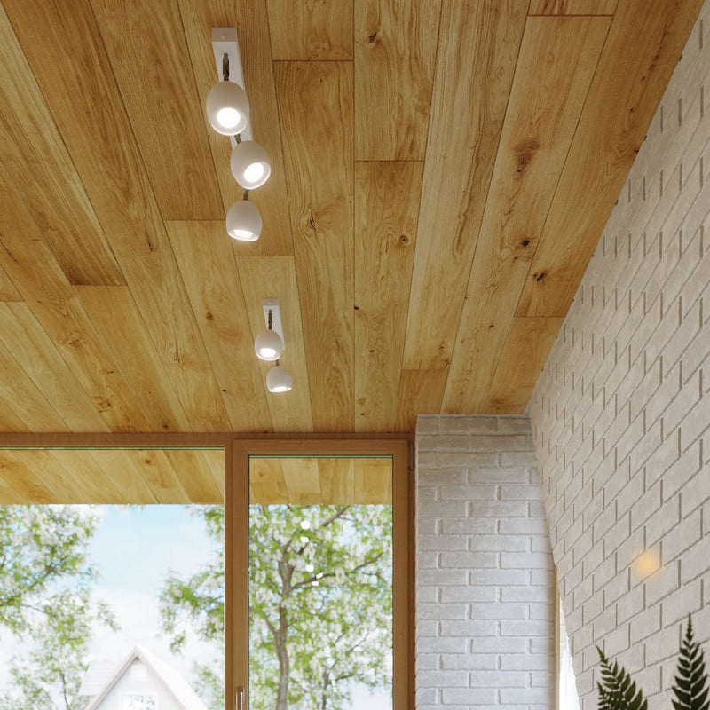 Moderne Deckenlampe Oculare 4-Flammig Weiß, Gu10-Leuchtezauber