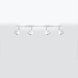 Moderne Deckenlampe Oculare 4-Flammig Weiß, Gu10-Leuchtezauber