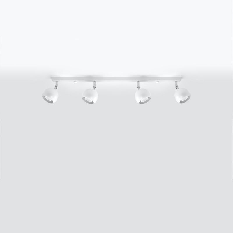 Moderne Deckenlampe Oculare 4-Flammig Weiß, Gu10-Leuchtezauber