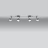 Moderne Deckenlampe Oculare 4-Flammig Weiß, Gu10-Leuchtezauber