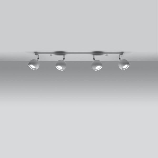 Moderne Deckenlampe Oculare 4-Flammig Weiß, Gu10-Leuchtezauber