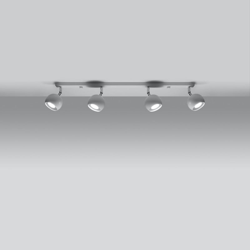 Moderne Deckenlampe Oculare 4-Flammig Weiß, Gu10-Leuchtezauber