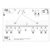 Led Deckenleuchte Oculare 6-Flammig Weiß, Modern-Leuchtezauber
