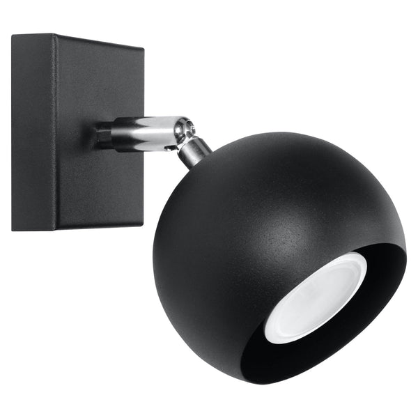 Wandleuchte Oculare Schwarz – Verstellbare Led-Wandlampe In Schwarz-Leuchtezauber