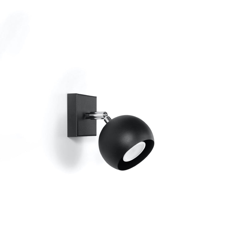 Wandleuchte Oculare Schwarz – Verstellbare Led-Wandlampe In Schwarz-Leuchtezauber