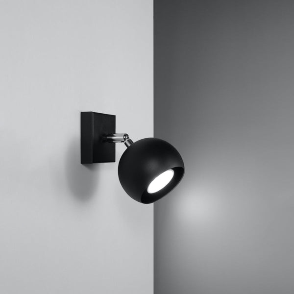 Wandleuchte Oculare Schwarz – Verstellbare Led-Wandlampe In Schwarz-Leuchtezauber