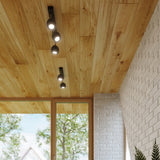 LED Deckenleuchte Oculare 4 Schwarz-Leuchtezauber