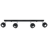 LED Deckenleuchte Oculare 4L Schwarz-Leuchtezauber