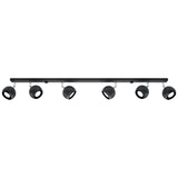 LED Deckenleuchte Oculare 6L Schwarz-Leuchtezauber