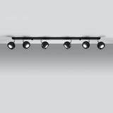 LED Deckenleuchte Oculare 6L Schwarz-Leuchtezauber