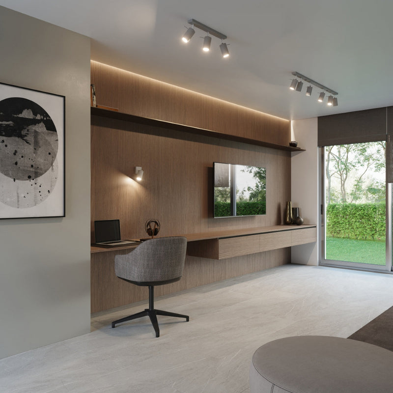 LED Deckenleuchte Ring 2 Grau Modern-Leuchtezauber