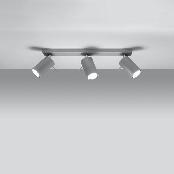 Moderne LED Deckenleuchte Ring 3 Grau-Leuchtezauber