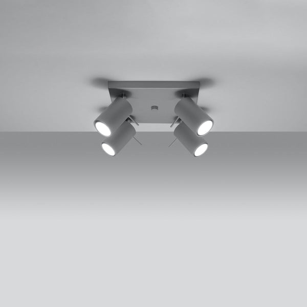 LED Deckenleuchte Ring 4 Grau Modern-Leuchtezauber