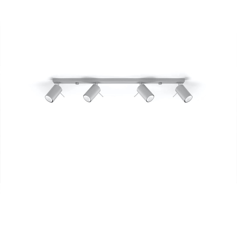 LED Deckenleuchte Ring 4L Grau Modern-Leuchtezauber