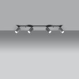 LED Deckenleuchte Ring 4L Grau Modern-Leuchtezauber