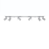 Moderne LED Deckenleuchte Ring 6L Grau-Leuchtezauber