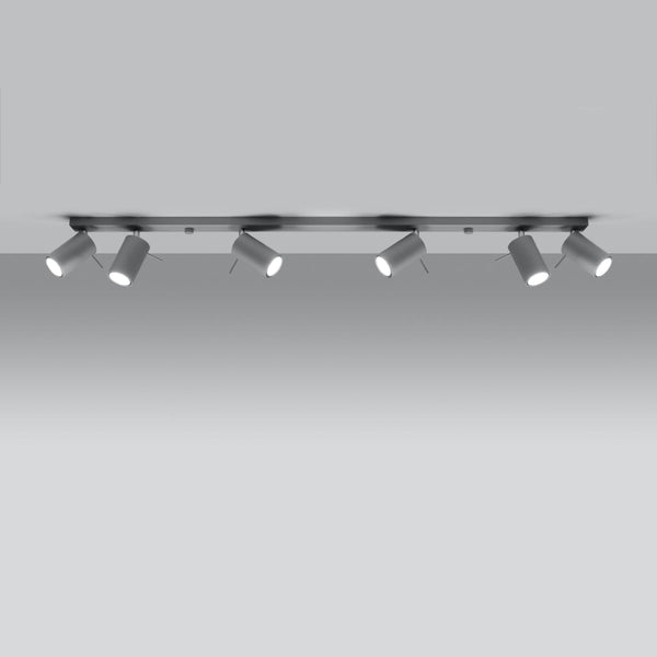 Moderne LED Deckenleuchte Ring 6L Grau-Leuchtezauber