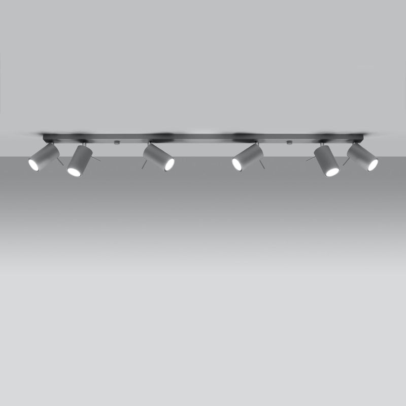 Moderne LED Deckenleuchte Ring 6L Grau-Leuchtezauber