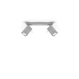 Led Deckenleuchte Merida 2 Grau Modern-Leuchtezauber