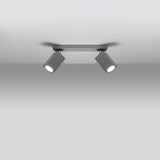 Led Deckenleuchte Merida 2 Grau Modern-Leuchtezauber