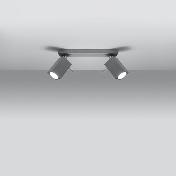 Led Deckenleuchte Merida 2 Grau Modern-Leuchtezauber