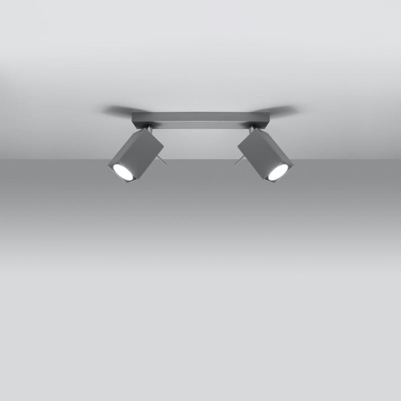 Led Deckenleuchte Merida 2 Grau Modern-Leuchtezauber