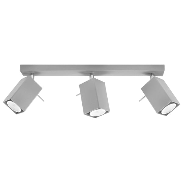 Led Deckenleuchte Merida 3 Grau Modern-Leuchtezauber