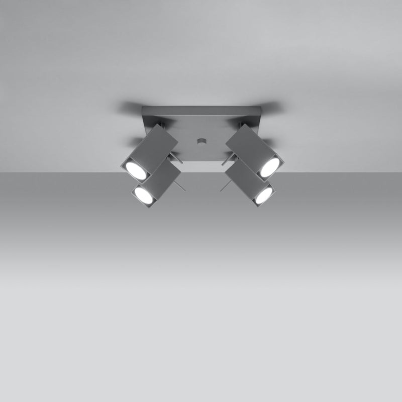Led Deckenleuchte Merida 4 Grau Modern-Leuchtezauber