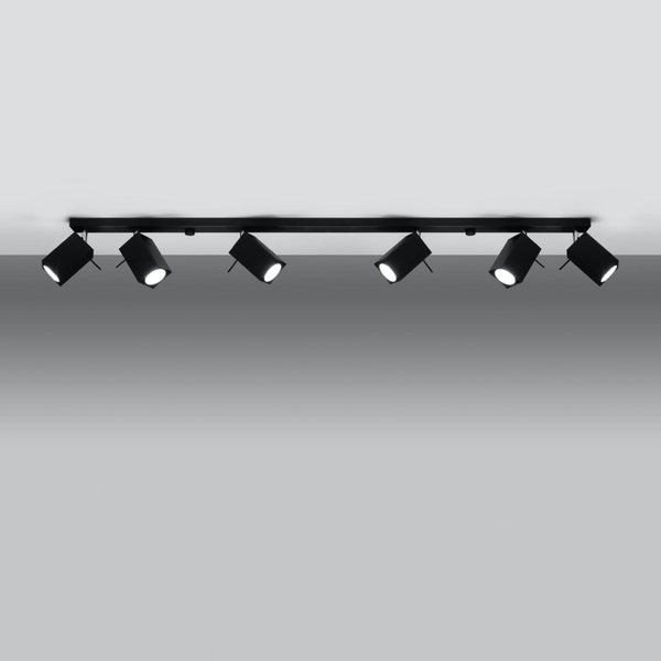 Led Deckenleuchte Merida 6L Schwarz Modern-Leuchtezauber