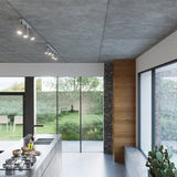 Moderne Led Deckenleuchte Merida 4L Grau-Leuchtezauber