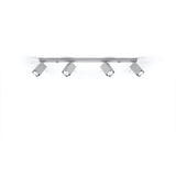 Moderne Led Deckenleuchte Merida 4L Grau-Leuchtezauber