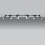 Led Deckenleuchte Merida 6L Grau Modern-Leuchtezauber