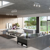 Led Deckenleuchte Merida 4L Weiß Modern-Leuchtezauber