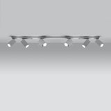 Led Deckenleuchte Merida 6L Weiß Modern-Leuchtezauber