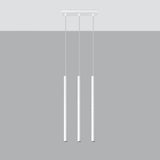 Hängeleuchte Pastelo 3-flammig Weiß – Moderne LED Hängelampe-Leuchtezauber