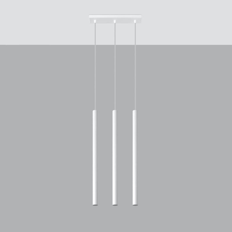 Hängeleuchte Pastelo 3-flammig Weiß – Moderne LED Hängelampe-Leuchtezauber